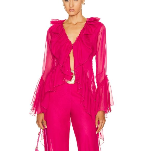 Cult Gaia Kimia Top in Pink - Picture 1 of 4